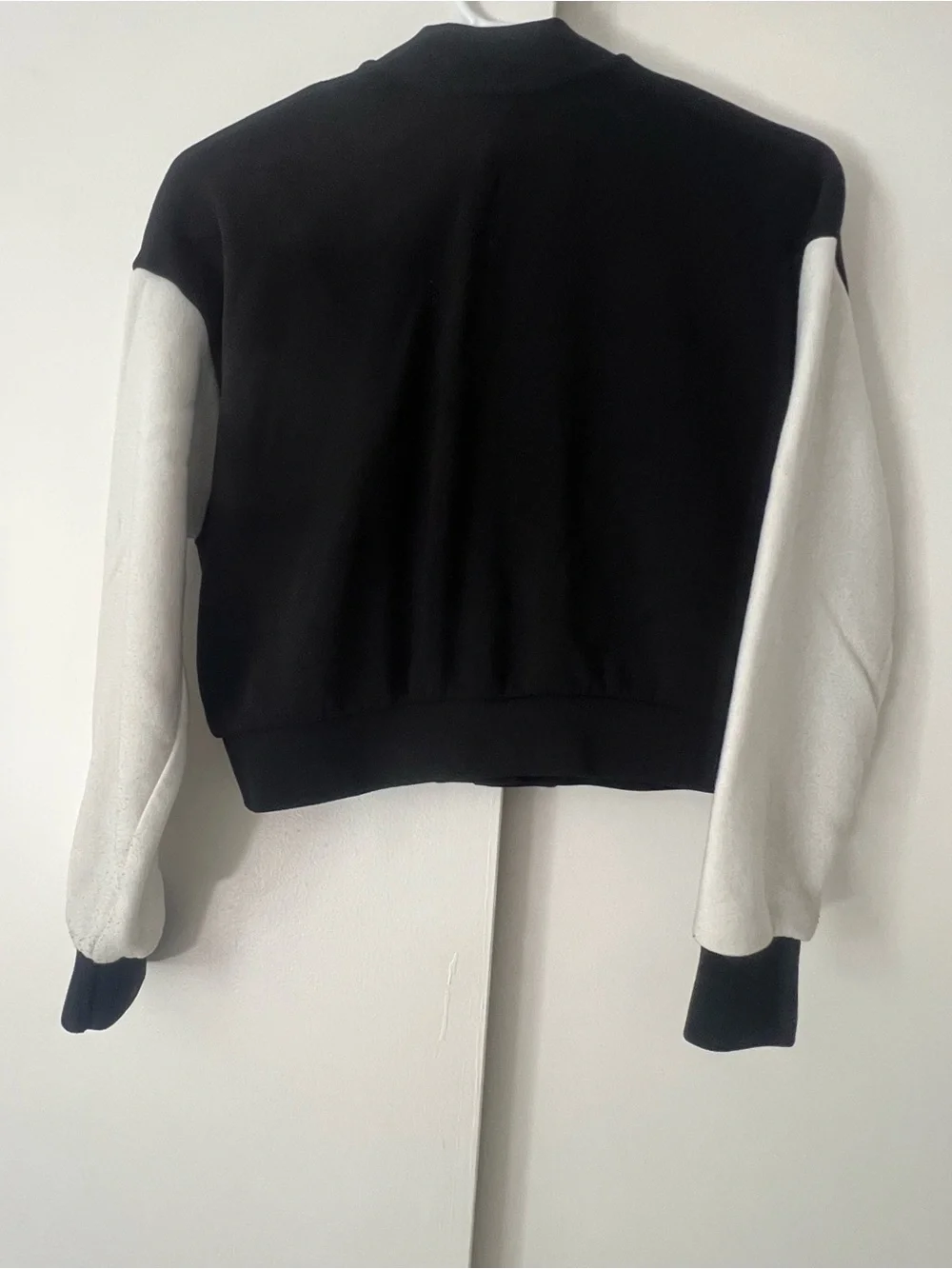 Hippie Rose Black and White Yin Yang Varsity Jacket